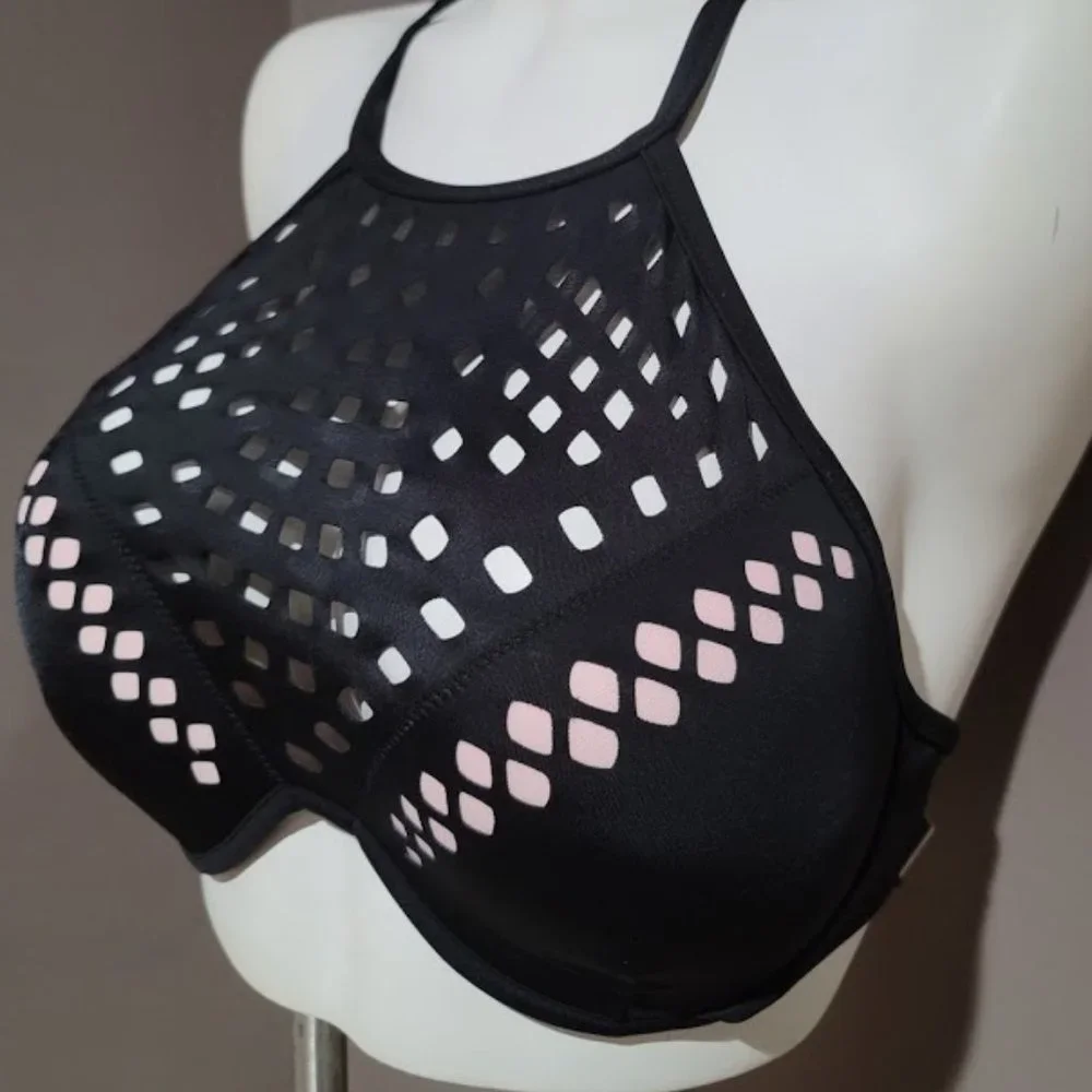Shade & Shore Black High Neck Bikini Top - Picture 3 of 8